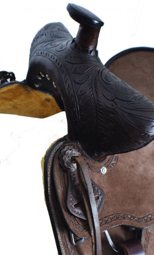 10" Double T Youth Hard Seat Bear Trap Style Saddle 1584110 Youth Saddle Double T