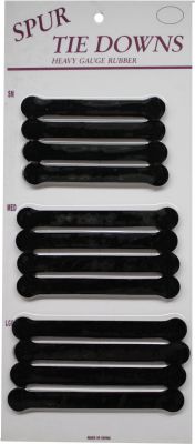 10015: Heavy gauge "rubber" spur tie downs Spur Straps Showman Saddles and Tack