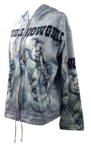 10646000: "Wild West Cowgirl" Hooded Zip up Jacket Primary Showman Saddles and Tack