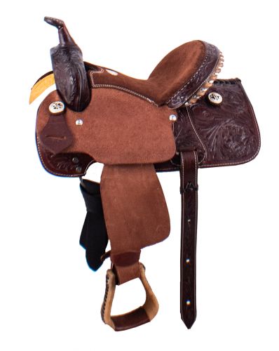 1110X: 10" Buffalo Youth Barrel Style Saddle Youth Saddle Buffalo