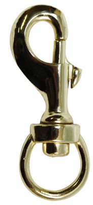 12252: Brass plated bolt snap Primary Showman Saddles and Tack