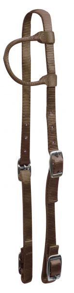 12776: Premium Nylon One Ear Headstall Headstall Showman Saddles and Tack