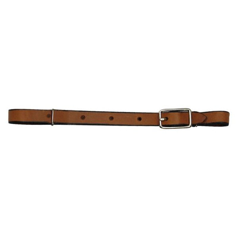 1345: All leather buckle curb strap Bits Showman Saddles and Tack