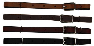 1345: All leather buckle curb strap Bits Showman Saddles and Tack