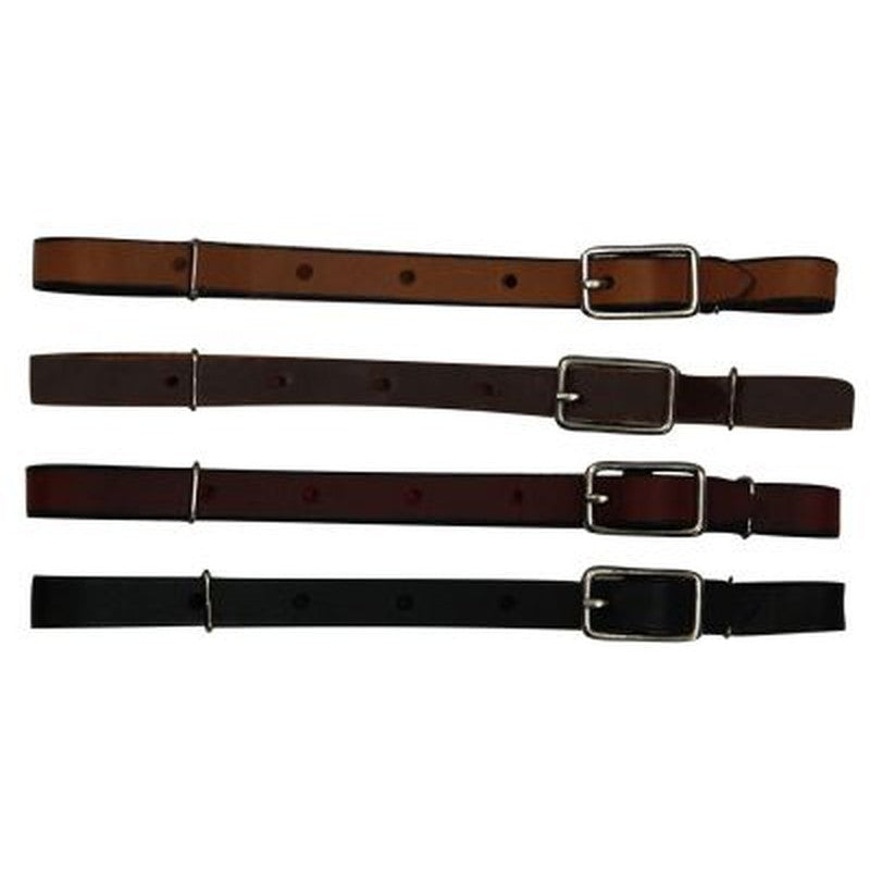 1345: All leather buckle curb strap Bits Showman Saddles and Tack