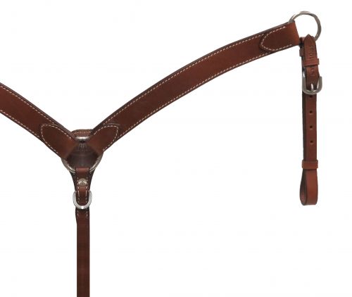 13652: Showman® PONY leather breast collar Breast Collar Showman Medium