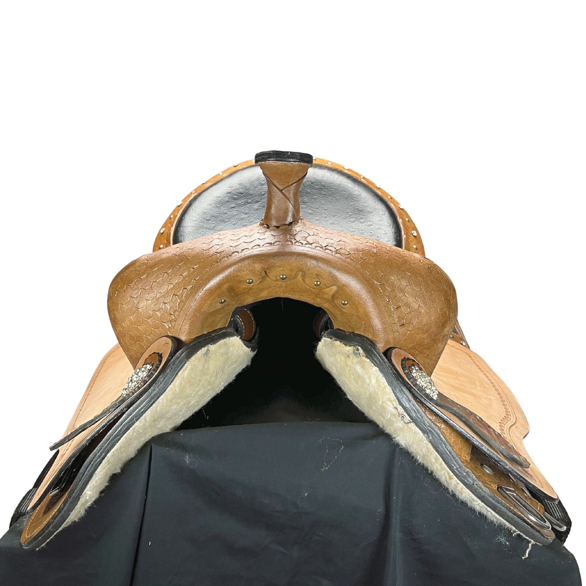 14", 15", 16" Double T Barrel Saddle Set 041X Barrel Saddle Double T Saddlery