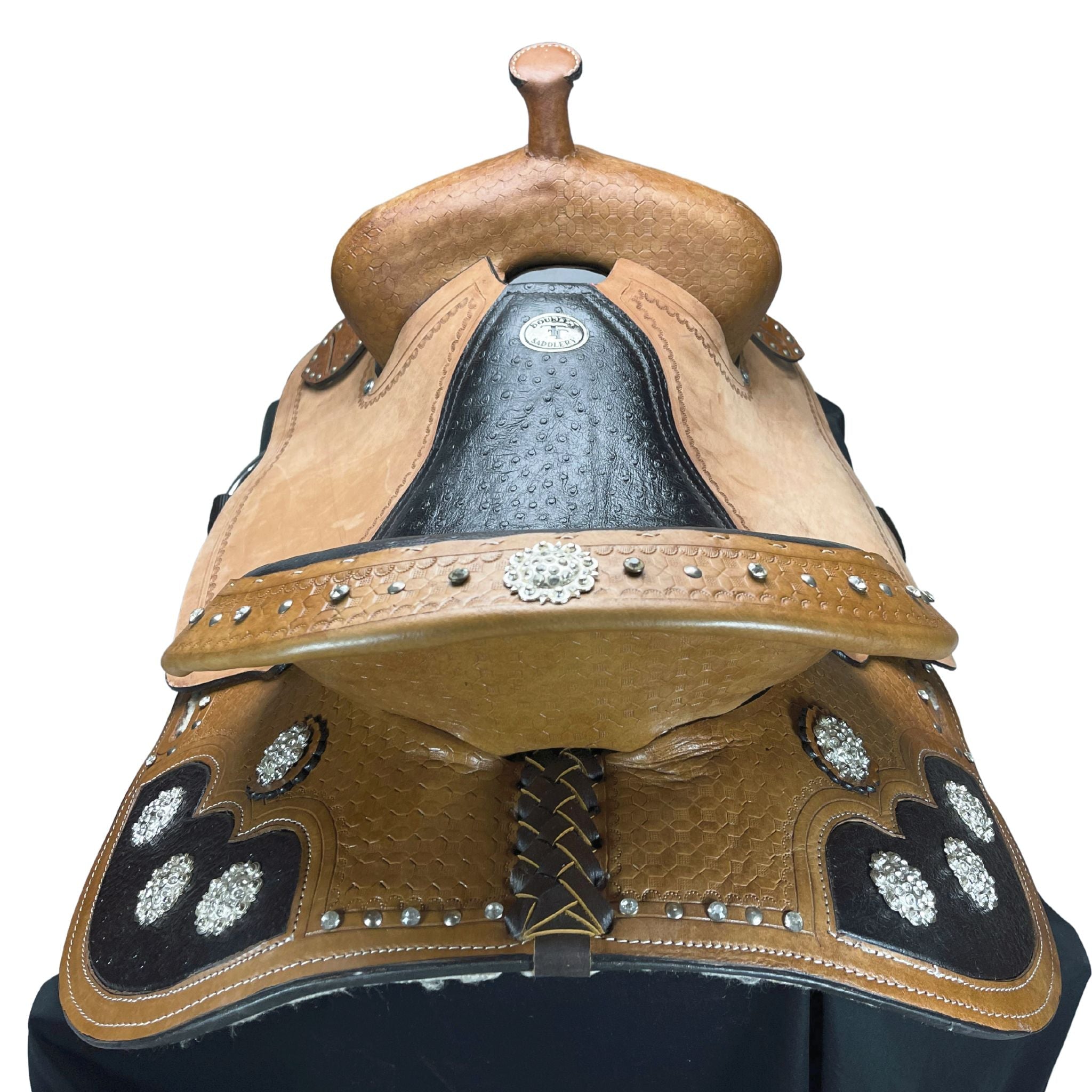 14", 15", 16" Double T Barrel Saddle Set 041X Barrel Saddle Double T Saddlery