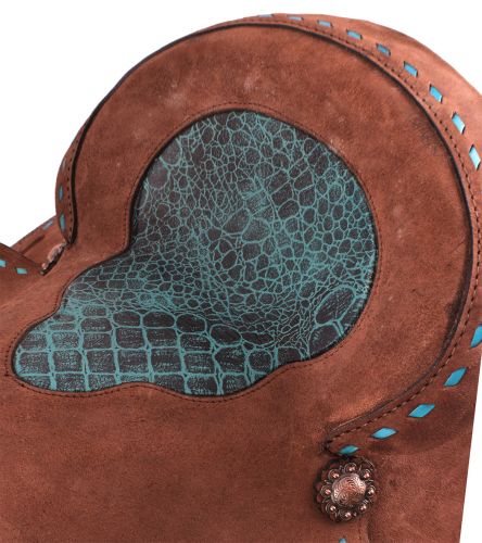 14", 15", 16" Double T Roughout Barrel Style Saddle Set 15846 Barrel Saddle Double T