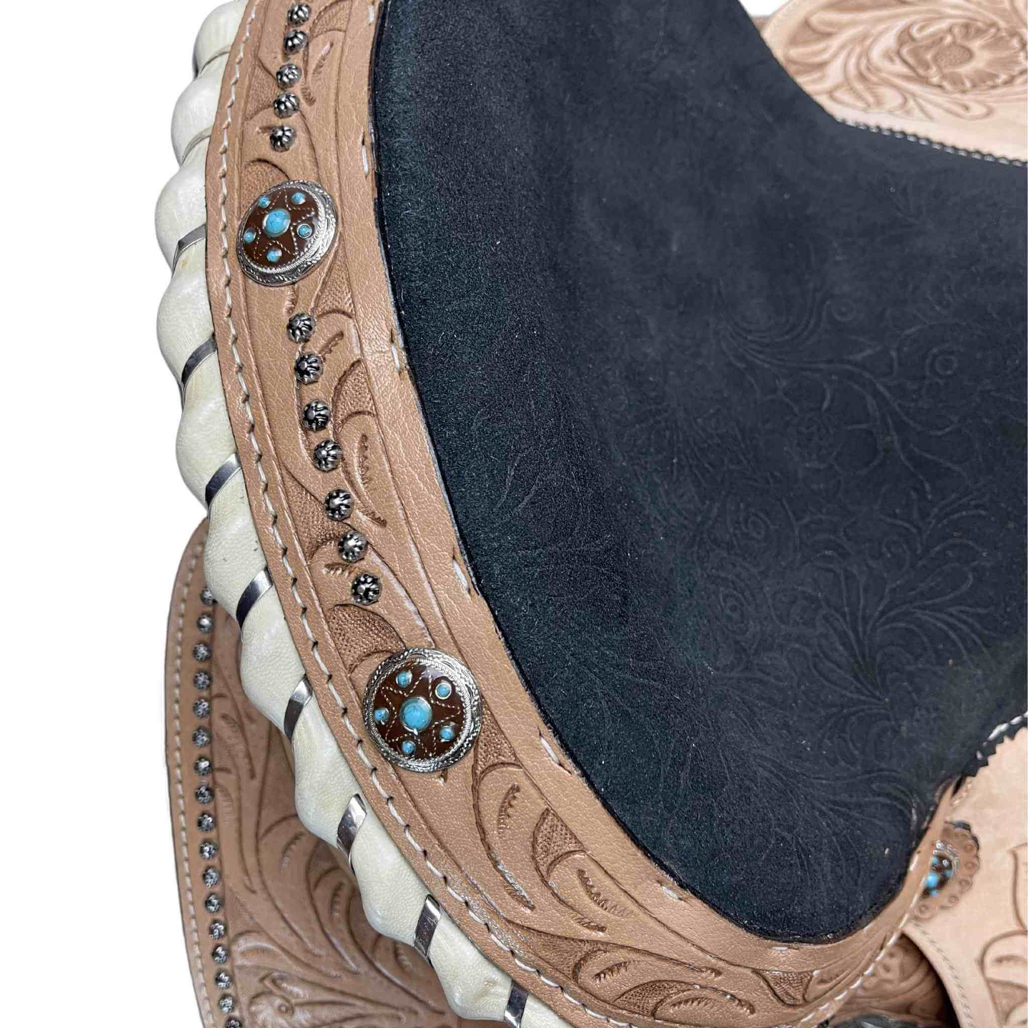 14" - 16" Double T Western Barrel Saddle 6568 Barrel Saddle Double T