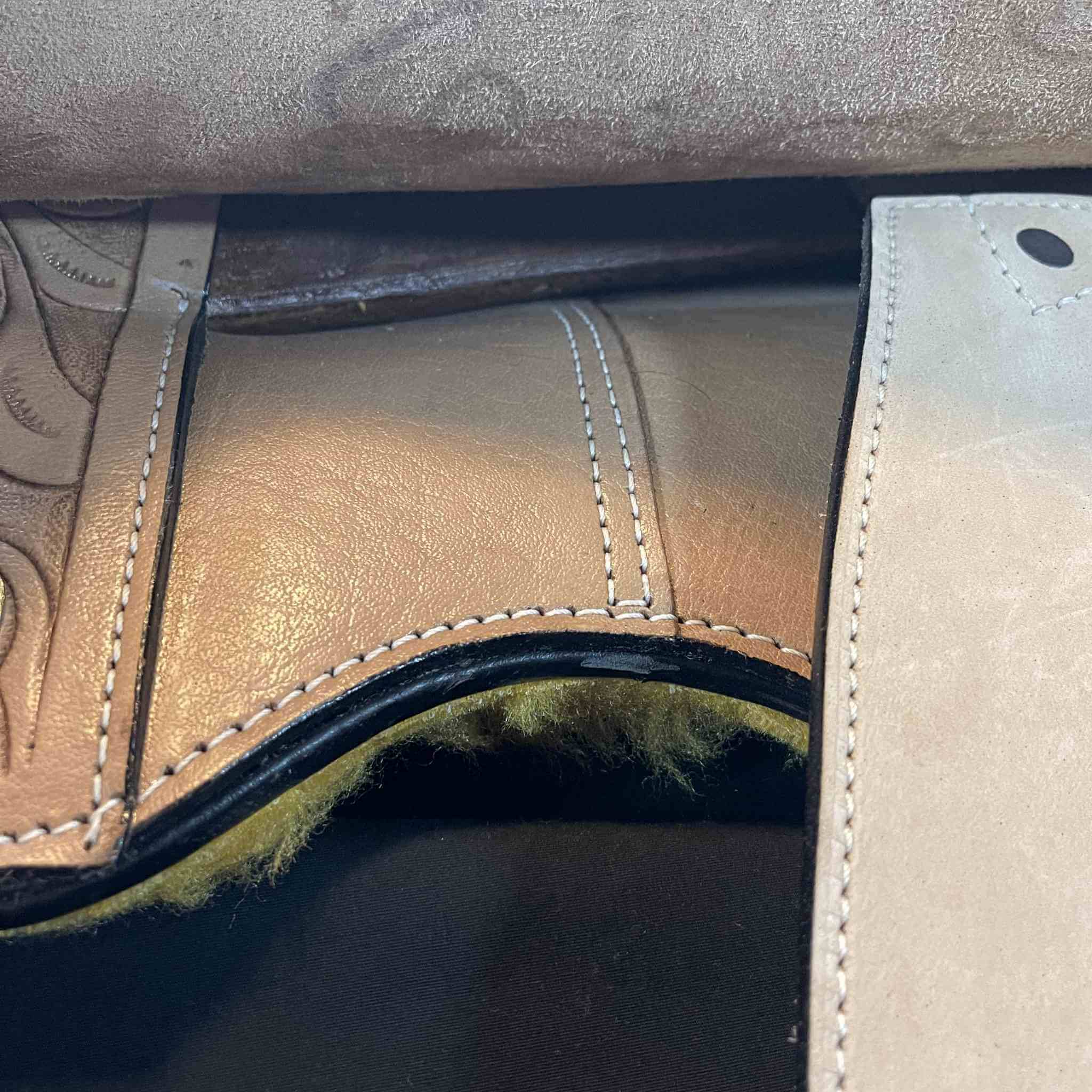 14" - 16" Double T Western Barrel Saddle 6568 Barrel Saddle Double T