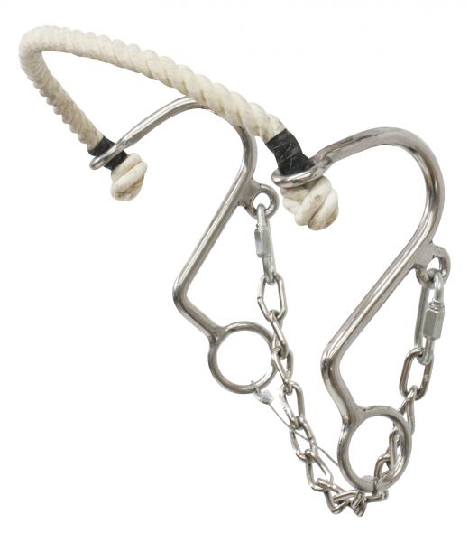 14116: Showman ® stainless steel rope nose " Little S" hackamore Bits Showman