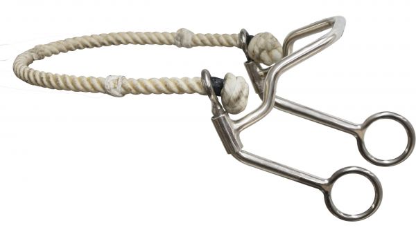 14333: Showman ® quick stop with rope nose hackamore Bits Showman