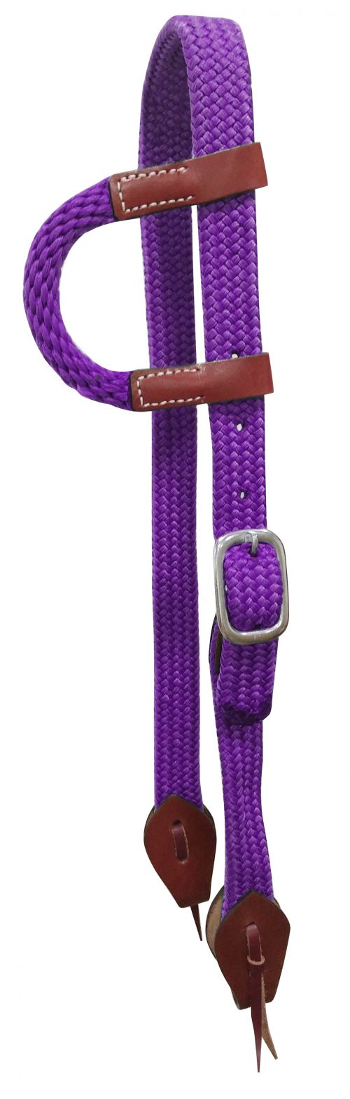 14337: Showman ® Nylon One Ear Headstall with leather accents Primary Showman