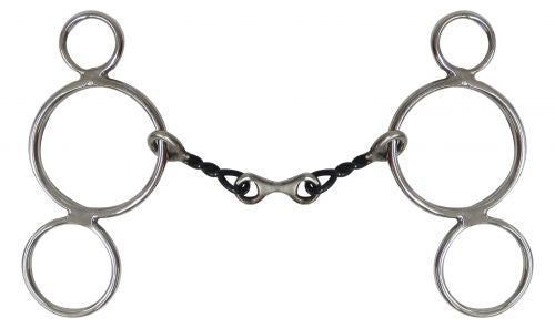 15121: Showman ® Stainless steel wonder bit with sweet iron twisted mouth and dog bone Bits Showman