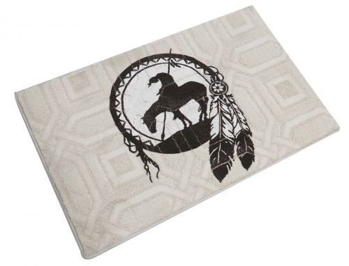1543: 27" x 18" " The End of the Trail" floor mat Primary Showman Saddles and Tack