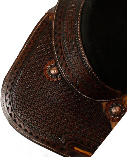 1583512: 12" Double T Youth Bear Trap Style Saddle Youth Saddle Double T