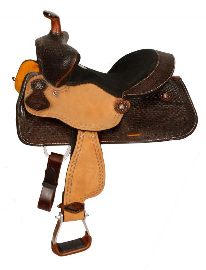 1583512: 12" Double T Youth Bear Trap Style Saddle Youth Saddle Double T