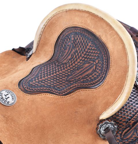 1584712: 12" Double T Hard Seat Roper Saddle Youth Saddle Double T