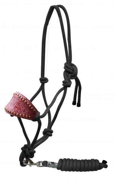 15879: Showman™ Cowboy Halter with Padded Bronc Style Nose Cowboy Halter Showman