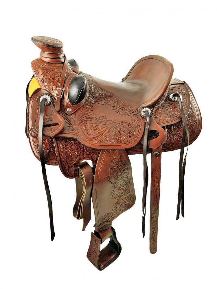 16", 17" Wade Style Economy Roping Saddle Set Default Shiloh