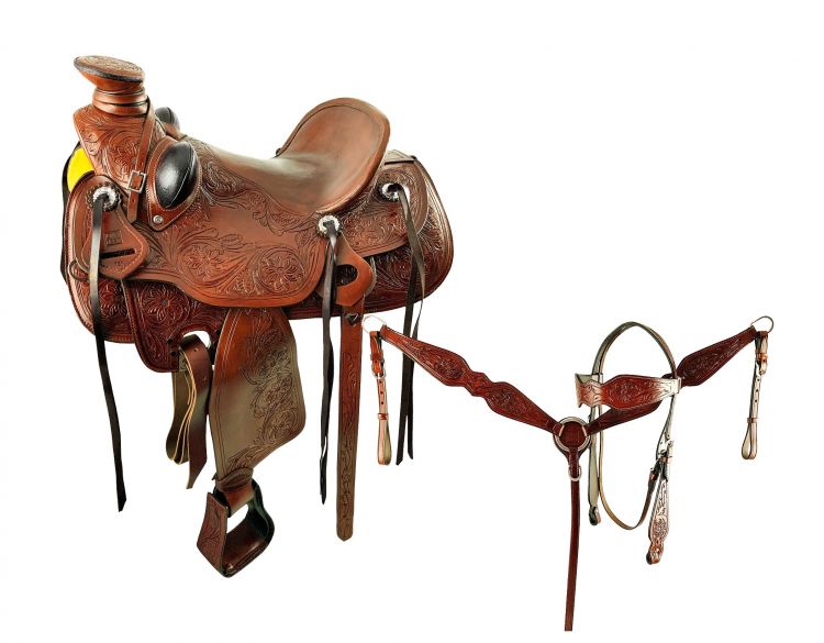 16", 17" Wade Style Economy Roping Saddle Set Default Shiloh