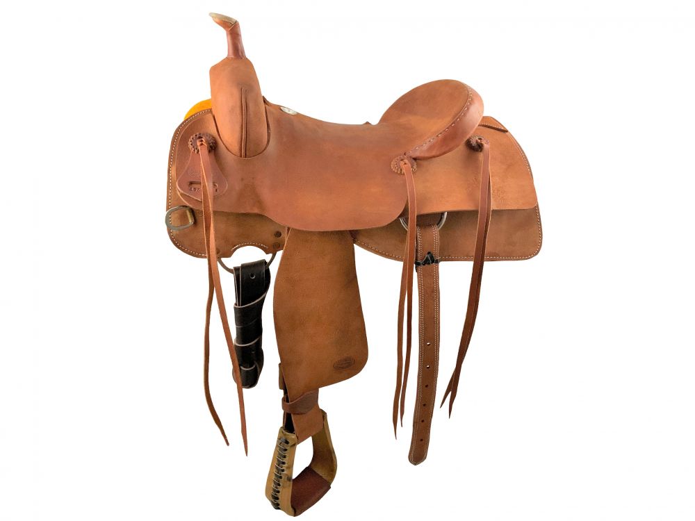 16" Showman Hard Seat Ranch Cutting Saddle Cutting Saddle Showman