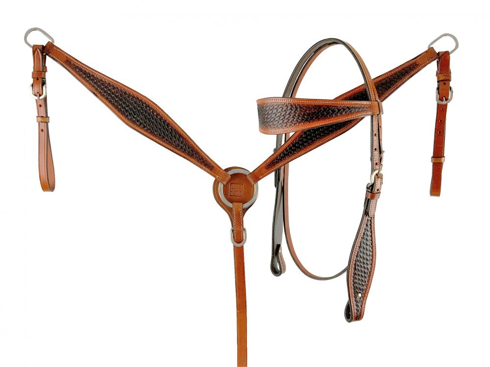 16" Wade Style Medium Oil Economy Roping Saddle Set Default Shiloh