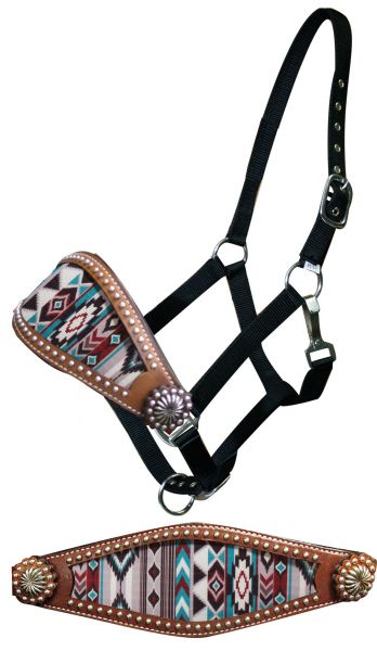 16176: Showman® Navajo diamond bronc halter Bronc Halter Showman