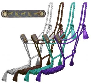 16671: Motif Overlay noseband Overlay Halter Showman Saddles and Tack