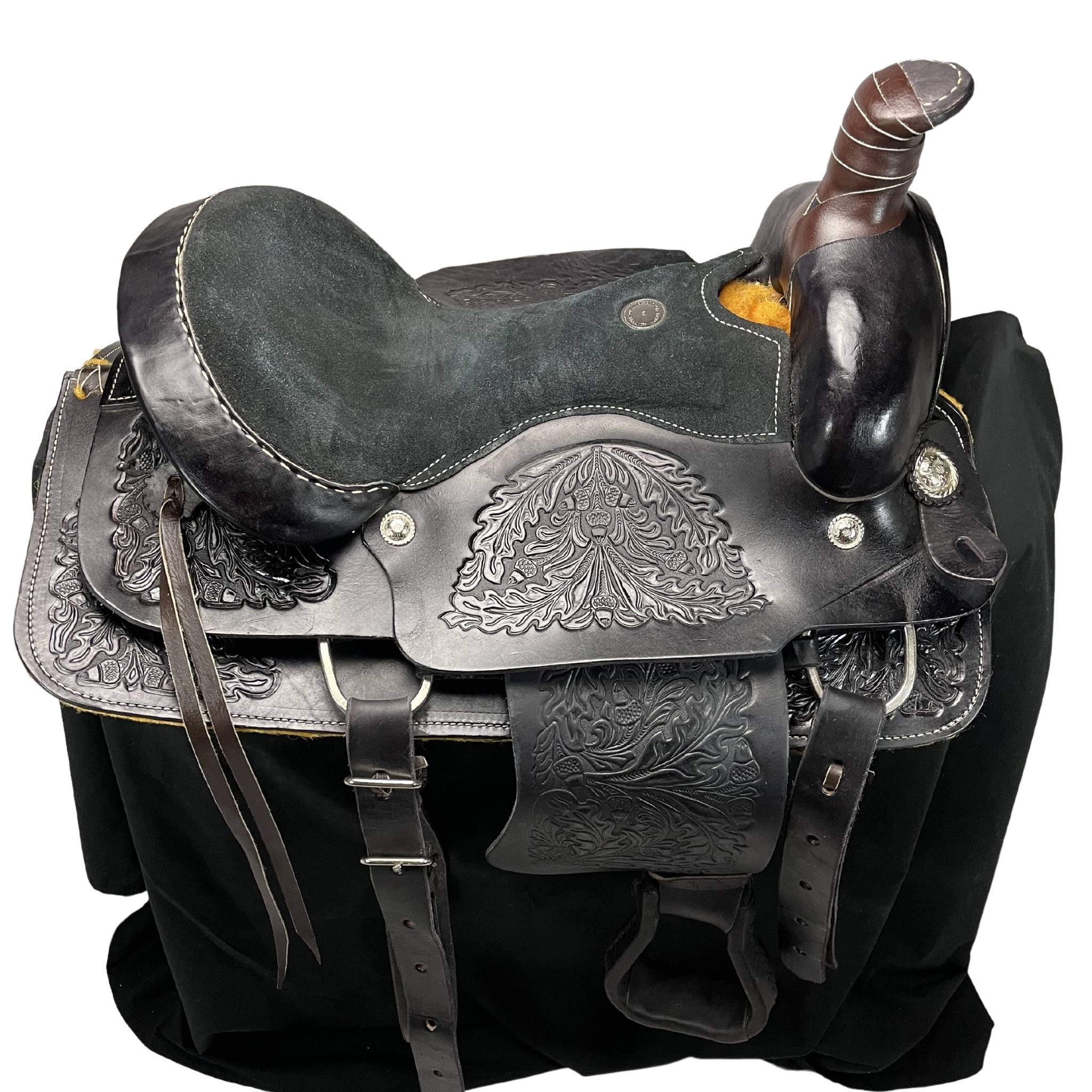 17" Buffalo Saddlery Roping Saddle 94 Roping Saddle Showman Saddles and Tack