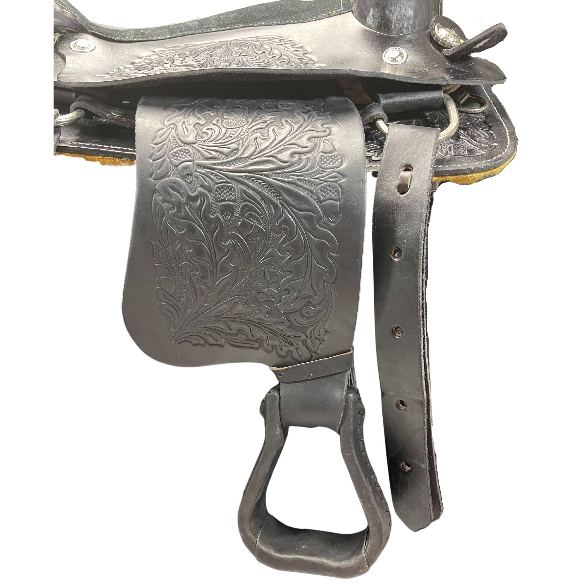 17" Buffalo Saddlery Roping Saddle 94 Roping Saddle Showman Saddles and Tack