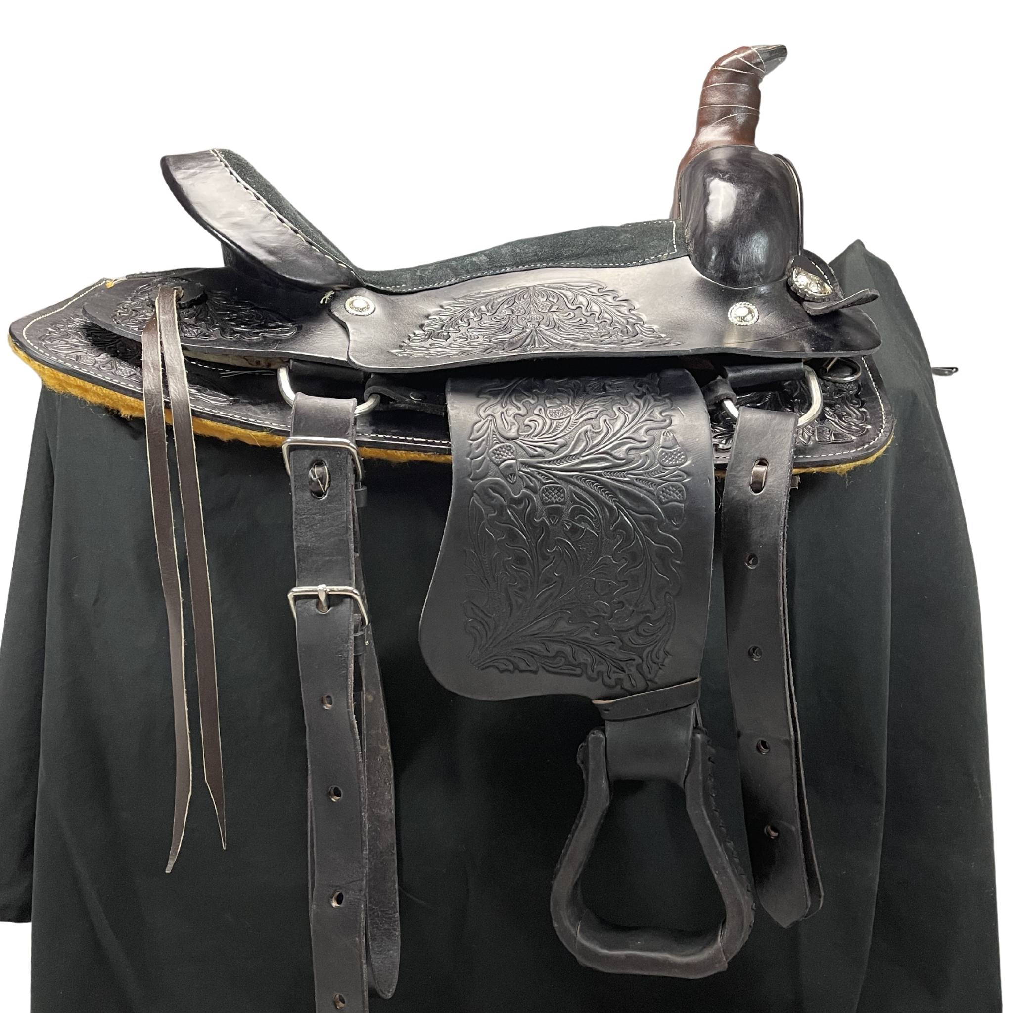 17" Buffalo Saddlery Roping Saddle 94 Roping Saddle Showman Saddles and Tack