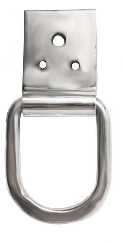 175253: Showman™ stainless steel clip and dee Leather Buckle Showman