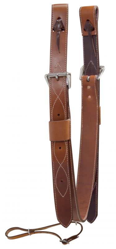 175582: Showman ® 2" wide leather back cinch with roller buckles Primary Showman