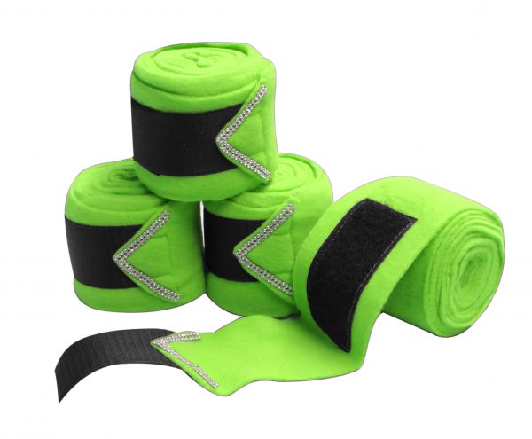 175865: Fleece polo wrap with rhinestones Primary Showman Saddles and Tack