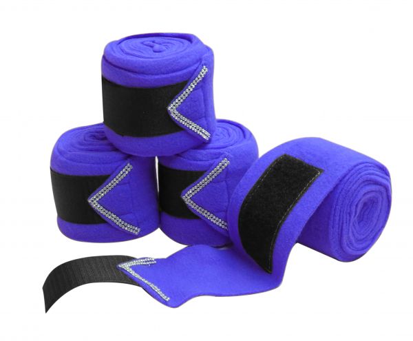 175865: Fleece polo wrap with rhinestones Primary Showman Saddles and Tack