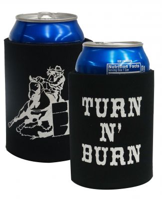 175927: Barrel racer drink koozie Primary Showman Saddles and Tack