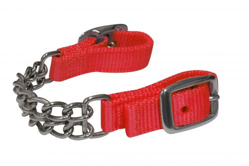 176034: Showman ® Fully adjustable end double chain nylon curb chain Bits Showman