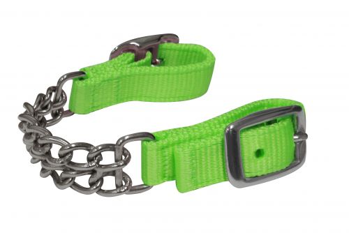 176034: Showman ® Fully adjustable end double chain nylon curb chain Bits Showman