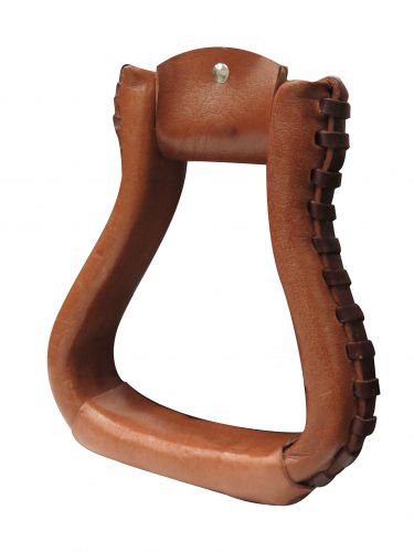 176108: Showman ® PONY Leather wrapped stirrups Stirrups Showman