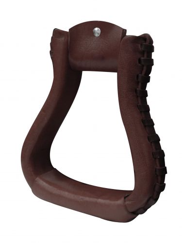 176108: Showman ® PONY Leather wrapped stirrups Stirrups Showman