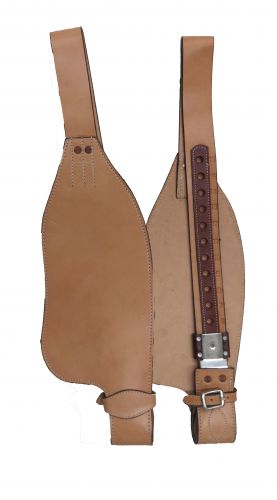 176109: Showman ® PONY/YOUTH Smooth leather replacement fenders Primary Showman