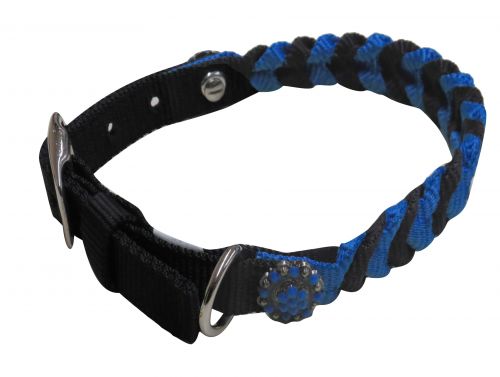 176123: Showman Couture ™ Braided nylon dog collar Primary Showman