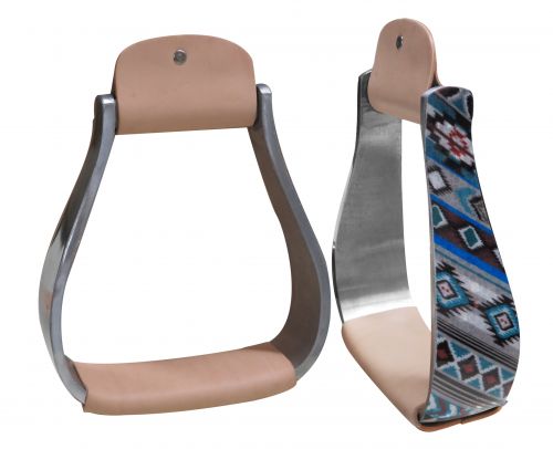 176219: Showman ® Shimmering Navajo print stirrup Stirrups Showman