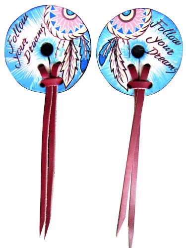 176717: Showman ® " Follow Your Dreams" bit guards with dream catcher design Bits Showman