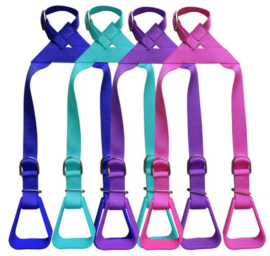 176906: Showman ® Heavy duty nylon adjustable buddy stirrups Stirrups Showman