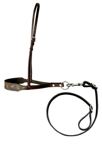 176961KC: Klassy Cowgirl Argentina Cow Leather Tie Down with motif overlay Tie Down Showman Saddles and Tack