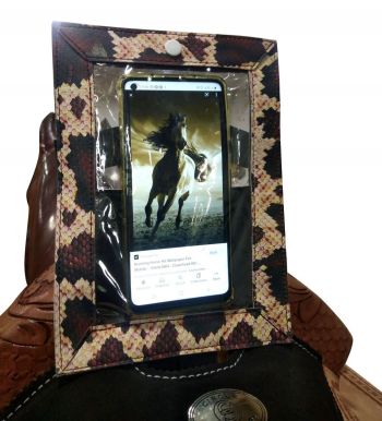 177239: Showman ® Smart Phone Snake Skin Print Case for Saddle Primary Showman