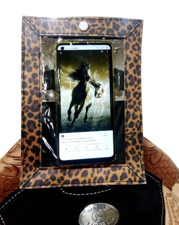 177240: Showman ® Smart Phone Cheetah Print Case for Saddle Primary Showman